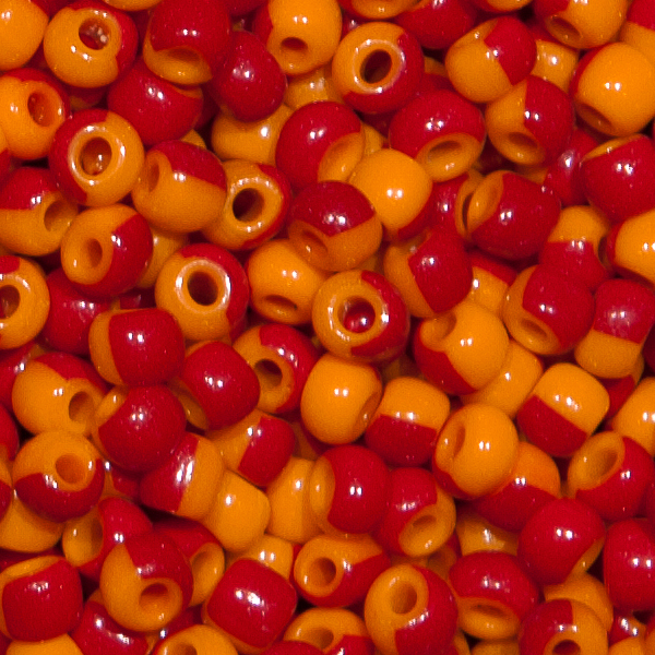 Gestreifte Ponybeads - 4/0 100g.