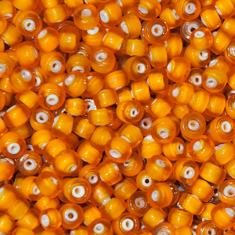 White Hearts, gelb, kleine Löcher, ø ca. 6mm