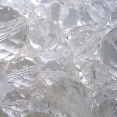 Glasperlenmischung, kristal, 100g.
