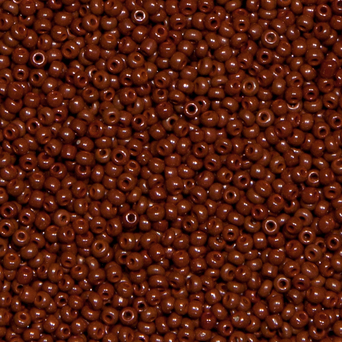 Rocaillesperlen Sonderpreis Dunkelbraun opak 250g.