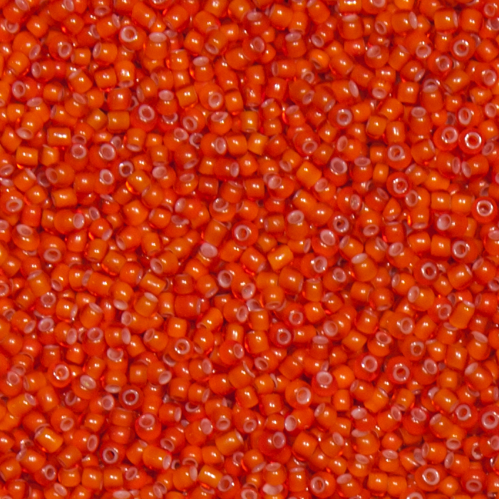 Rocailles / "Whitehearts", Orange. 100g.