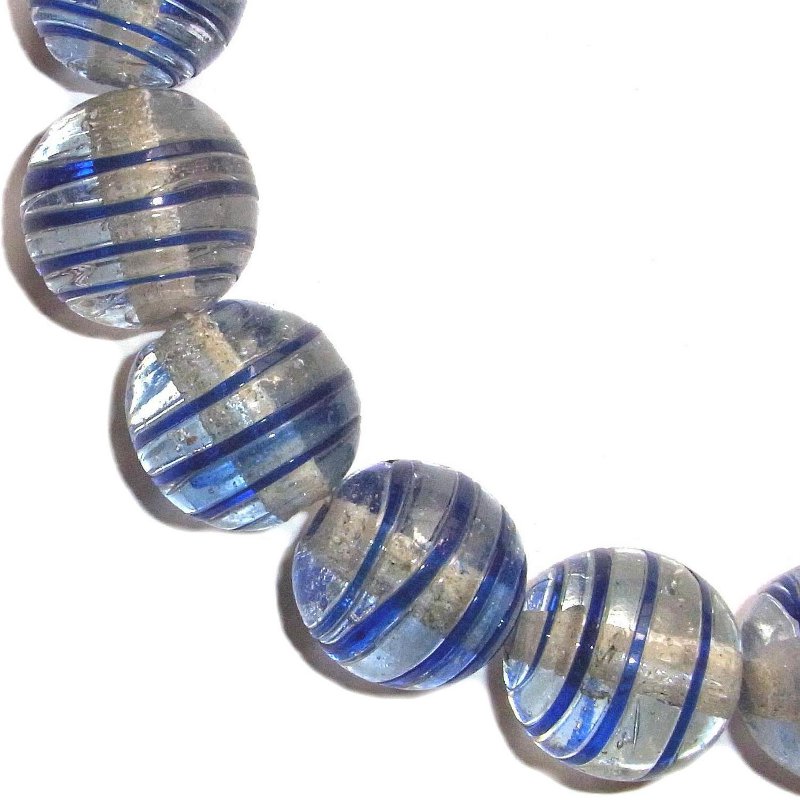 Spiralperlen, ø ca. 26mm Strang, versch. Farben