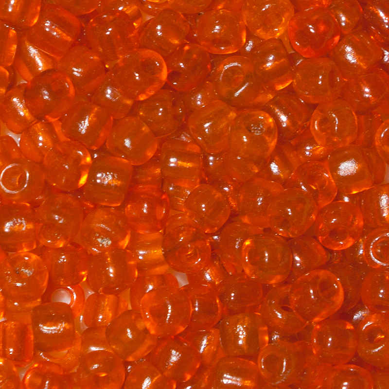 Crowbeads / Orange transparent 100g Sonderpreis