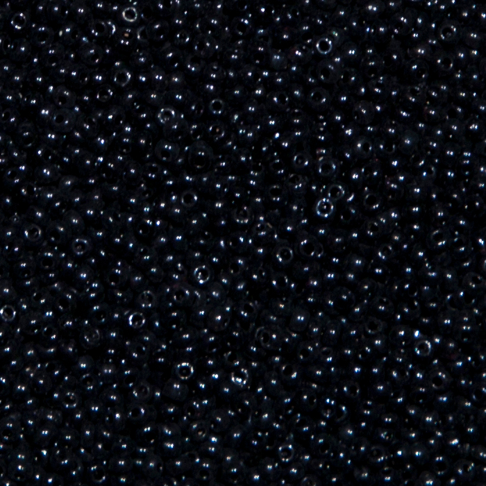 Alte Rocailles 12/0 - Schwarz. 100g.