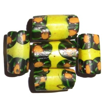 Alte Millefiori Beads / 5 od. 10 Perlen