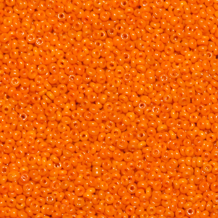 Alte Rocailles 12/0 - Orange alabaster. 100g.