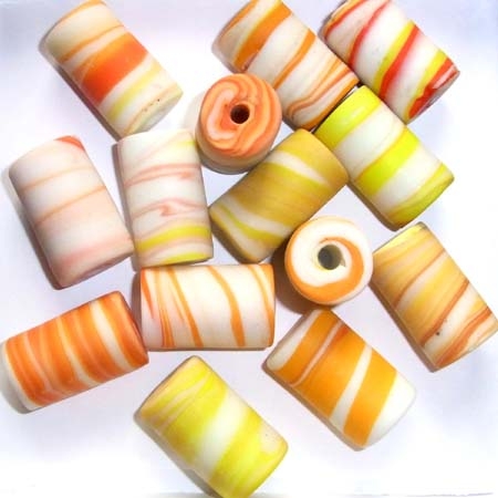 Marble-Beads, ca. 19x30mm. 250g./1000g. Sonderpr.