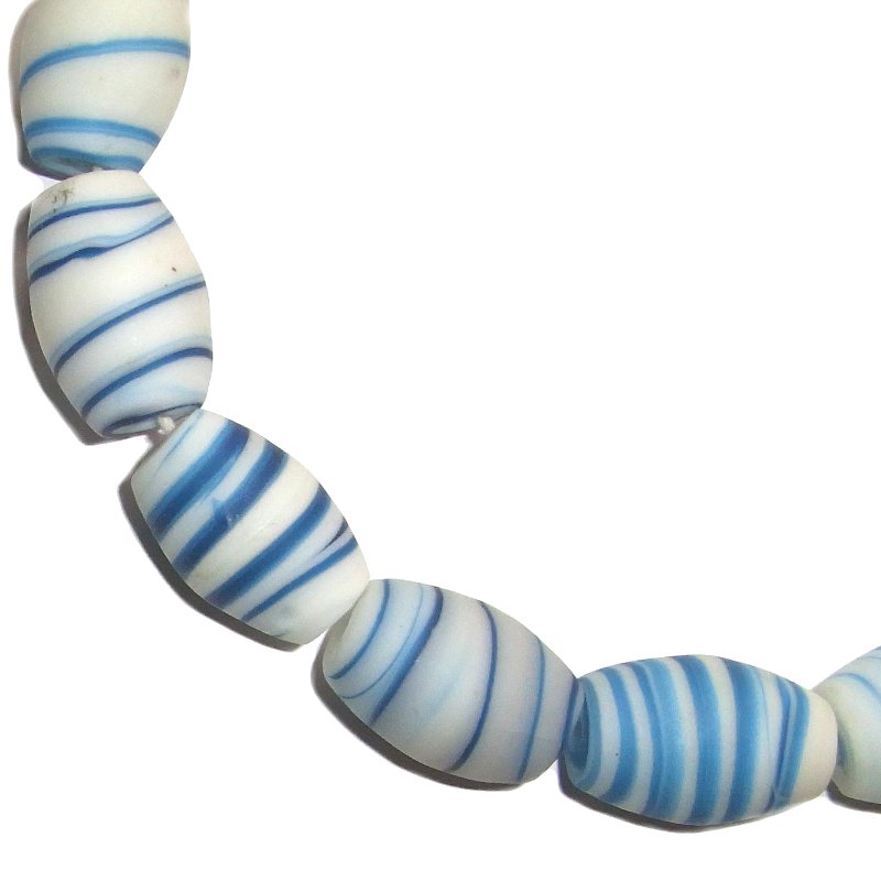 Marble-Beads, ca. 17x25mm Strang, versch. Farben
